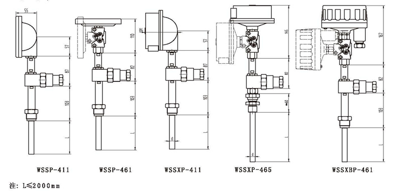 WSSX工业双金属温度计（一体化型螺纹式）_http://www.bjjinhuiteng.com_双金属温度计_第3张